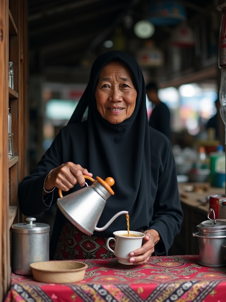 Bu Painem — Pemilik Warung Kopi
